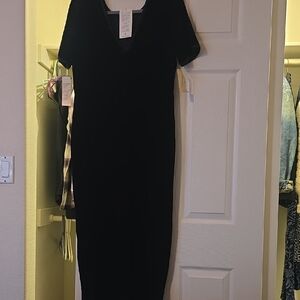Nordstrom Classic Black Midi Dress